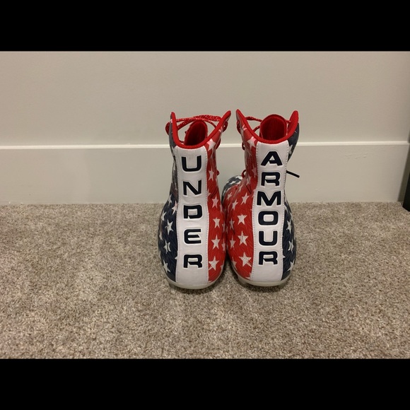 NEW UA Highlight Football Cleats USA Flag Size 15 - Picture 4 of 7